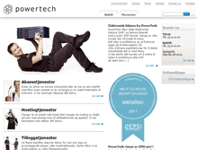 Tablet Screenshot of powertech.no